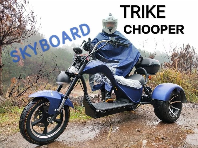 Скутер электрический Skyboard Trike Chopper 2000