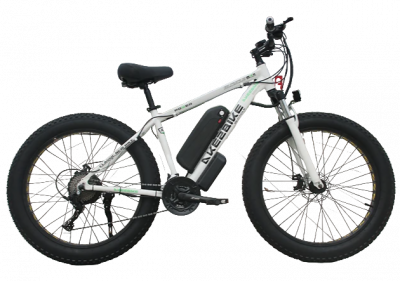 Электровелосипед AKEZ Hongze Snow 48V13Ah (спицы) белый