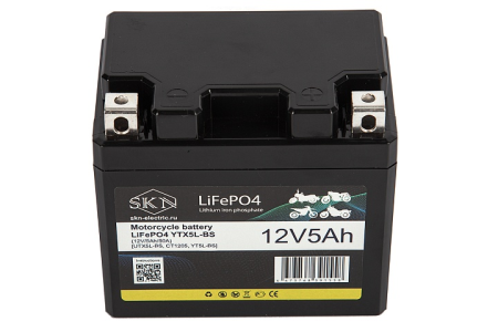 Аккумулятор для мототехники SKN LiFePO4 YTX5L-BS (12V/5Ah/80A)