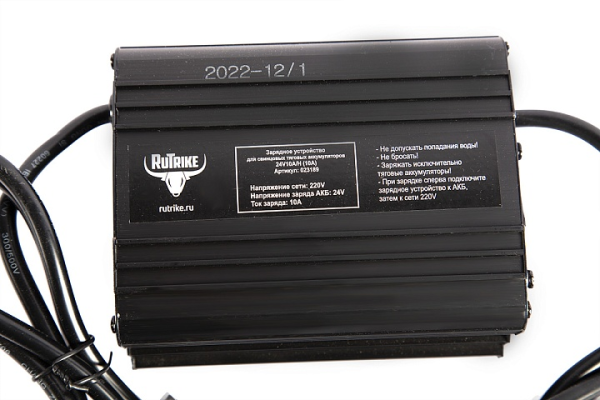 Зарядное устройство для тяговых свинцово-кислотных аккумуляторов Rutrike 24V10A