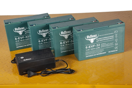 Платформенная тележка электрическая RuTrike ПЛИТА 1500