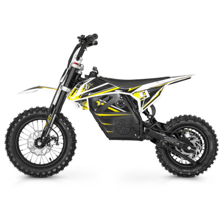 Электромотоцикл GreenCamel Питбайк DB450, 48V 1200W R12/R10 желтый