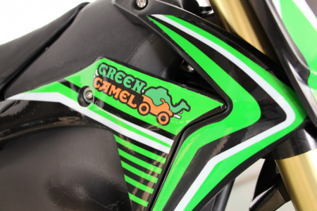 Электромотоцикл GreenCamel Питбайк DB500, 48V 1500W R14/R12 зеленый
