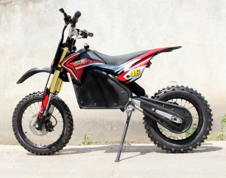 Электромотоцикл GreenCamel Питбайк DB500, 48V 1500W R14/R12 красный