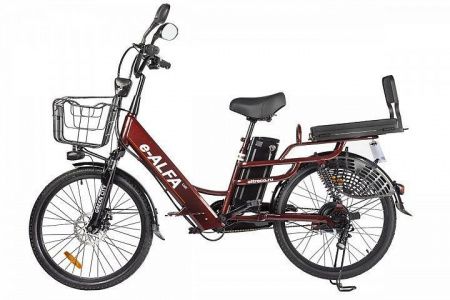 Велогибрид GREEN CITY e-ALFA LUX СИНЕ-СЕРЫЙ МАТОВЫЙ
