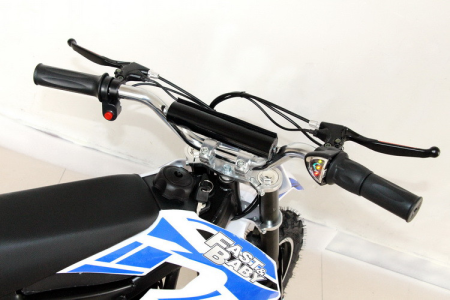 Электромотоцикл GreenCamel Питбайк DB300, 36V 800W R10 быстросъемная батарея синий