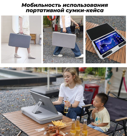 Портативный телевизор с сенсорным экраном 21.5" дюймов 6Gb/128Gb
