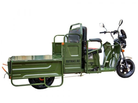 Грузовой электротрицикл Rutrike Вояж-П 1200 Трансформер 60V800W зеленый