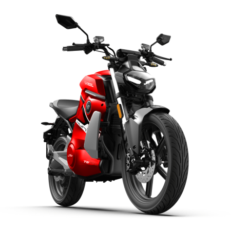 Электромотоцикл WHITE SIBERIA SUPER SOCO STREET HUNTER PRO красный