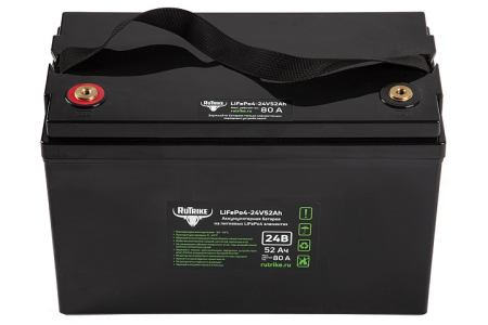 Тяговый аккумулятор Rutrike LiFePO4 24V52Ah (80A)