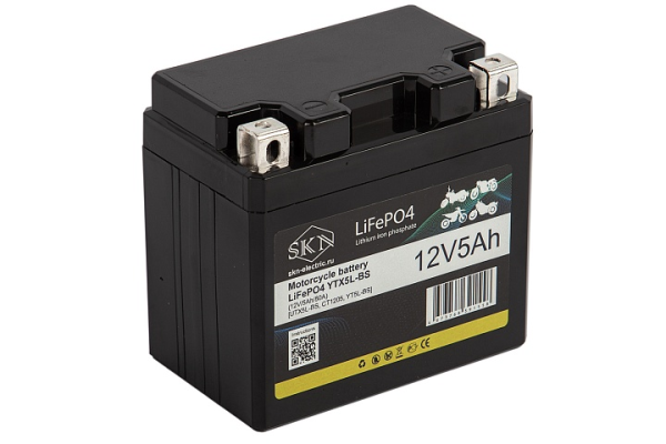 Аккумулятор для мототехники SKN LiFePO4 YTX5L-BS (12V/5Ah/80A)