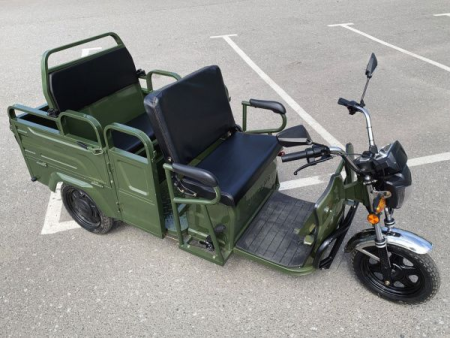Грузовой электротрицикл Rutrike Вояж-П 1200 Трансформер 60V800W зеленый