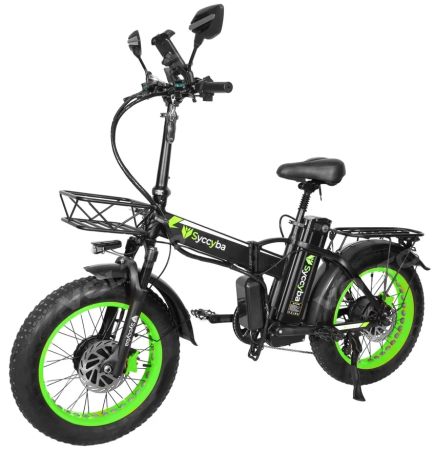 Электровелосипед SYCCYBA H1 (F10) DUAL 20AH зеленый