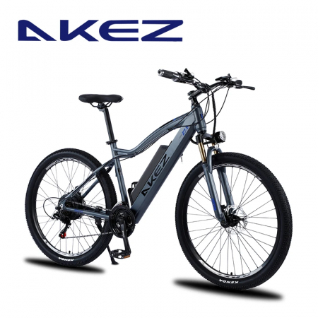 Электровелосипед AKEZ Grizzly серый