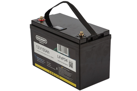Литиевый тяговый аккумулятор Gelbert LiFePO4 (12V/150Ah/150А/1,800Wh) [6-EVF-150] Bluetooth