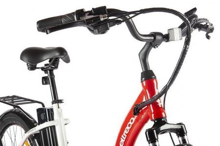 Велогибрид Eltreco White бело-зеленый