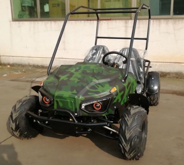 Багги GreenCamel Намиб T009 (60V 1500W 20Ah R7 Дифференциал) Армейский зеленый
