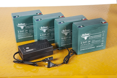 Платформенная тележка электрическая RuTrike ПЛИТА БУКСИР 1200