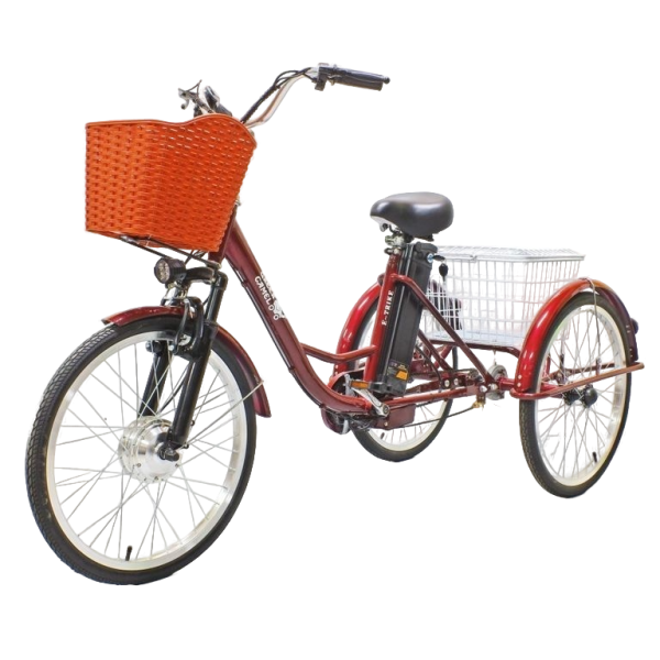 Электровелосипед GreenCamel Трайк-24 (R24 500W 48V 10Ah) красный