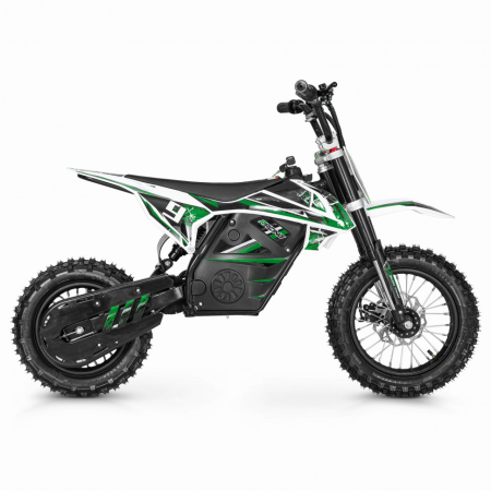 Электромотоцикл GreenCamel Питбайк DB450, 48V 1200W R12/R10 зеленый