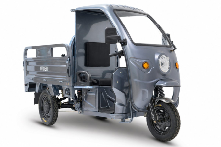 Грузовой электротрицикл Rutrike Вектор Кабина 1500 60V1200W серый