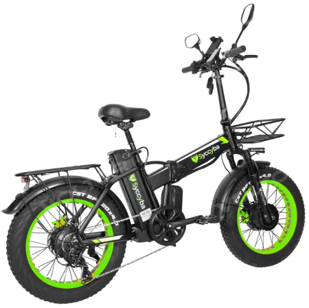 Электровелосипед SYCCYBA H1 (F10) DUAL 20AH зеленый