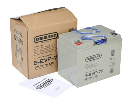 Тяговый аккумулятор Gelbert 6-EVF-70 (12V73A/H C5)