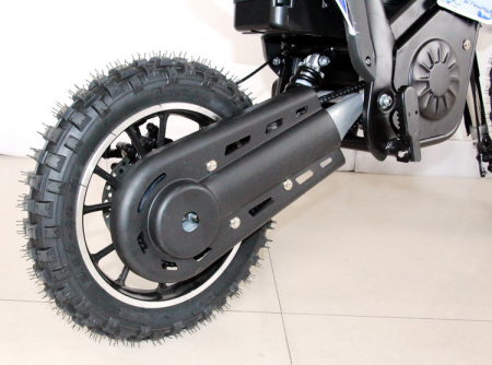 Электромотоцикл GreenCamel Питбайк DB300, 36V 800W R10 быстросъемная батарея синий