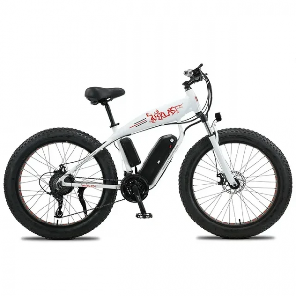 Электровелосипед AKEZ Shark 36V10Ah (спицы) белый