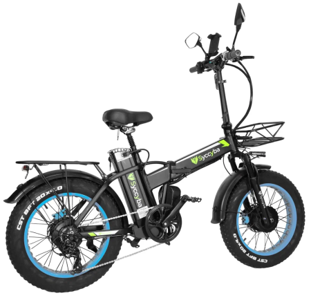 Электровелосипед SYCCYBA H1 (F10) DUAL 23AH синий
