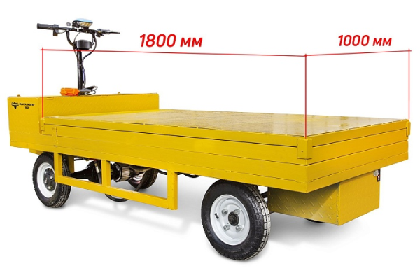 Платформенная тележка электрическая RuTrike ПЛИТА ЛИФТЕР 1800