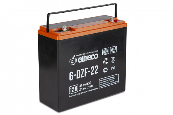 Тяговый аккумулятор Eltreco 6-DZF-20 (12V20A/H C2)