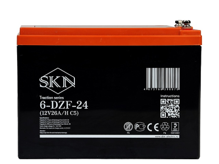 Тяговый аккумулятор SKN 6-DZF-24 (12V26A/H C5)