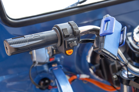 Грузовой электротрицикл Rutrike Гермес Pro 1500 72V2200W синий