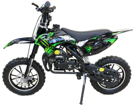 Детский бензиновый миникросс MOTAX 50 PS Черно-зеленый