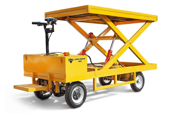 Платформенная тележка электрическая RuTrike ПЛИТА ЛИФТЕР 2500