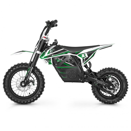 Электромотоцикл GreenCamel Питбайк DB450, 48V 1200W R12/R10 зеленый