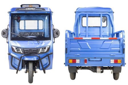 Грузовой электротрицикл Rutrike КАРГО Кабина обогрев 1500 60V1000W синий