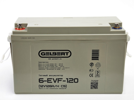 Тяговый аккумулятор Gelbert 6-EVF-120 (12V126A/H C5)