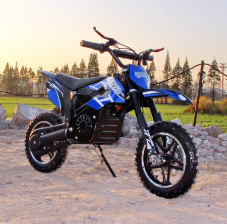 Электромотоцикл GreenCamel Питбайк DB400, 48V 1200W R10 быстросъемная батарея синий