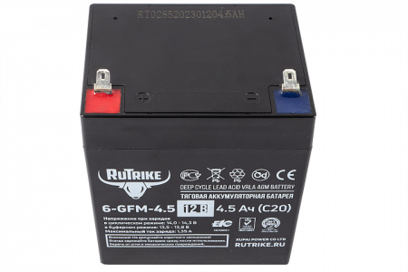 Аккумуляторная батарея RuTrike 6-GFM-4,5 (12V4,5A/H C20)