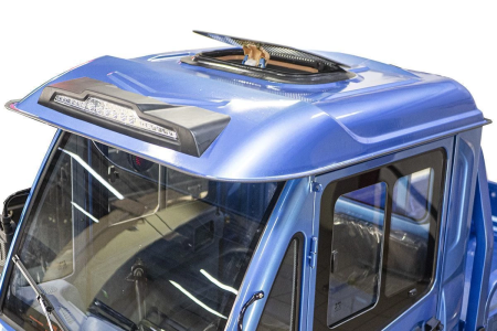 Грузовой электротрицикл Rutrike КАРГО Кабина Дуал синий