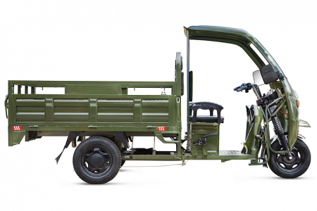 Грузовой электротрицикл Rutrike D4 NEXT КАБИНА 1800 60V1200W зеленый