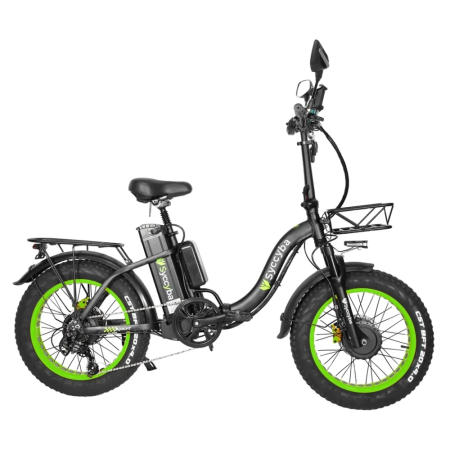 Электровелосипед Syccyba H2 DUAL зеленый