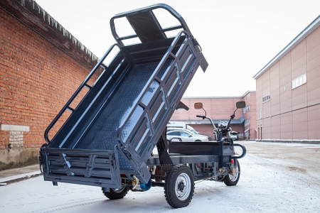 Грузовой электротрицикл Rutrike Титан 2000 ГИДРАВЛИКА 60V1500W серый
