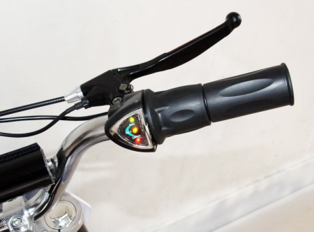 Электромотоцикл GreenCamel Питбайк DB300, 36V 800W R10 быстросъемная батарея синий