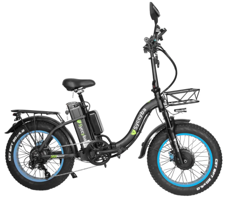 Электровелосипед Syccyba H2 (F11) DUAL 20AH синий