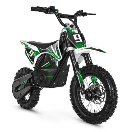 Электромотоцикл GreenCamel Питбайк DB450, 48V 1200W R12/R10 зеленый
