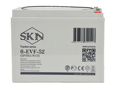 Тяговый аккумулятор SKN 6-EVF-52 (12V55A/H C5)