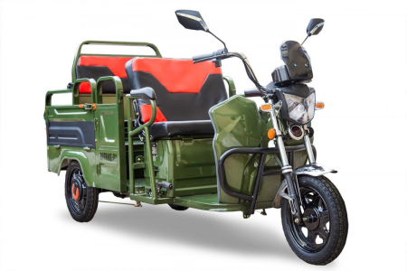 Грузовой электротрицикл Rutrike Вояж-П 1200 Трансформер 60V800W зеленый